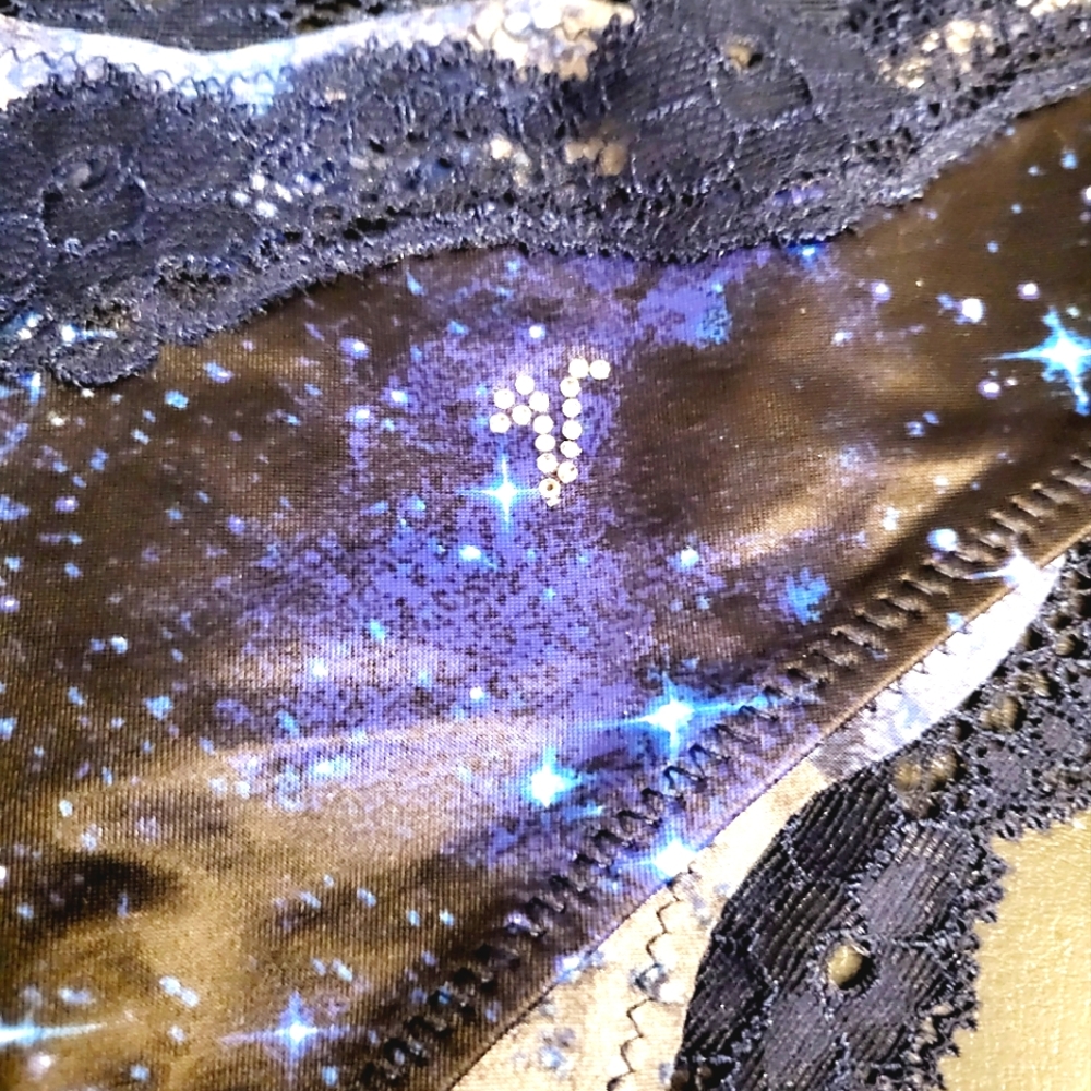 Victoria's secret starry night/shimmer panties nwt